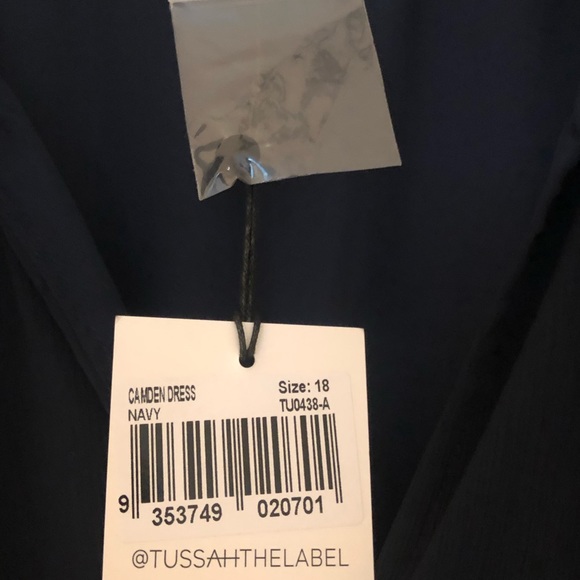 Tussah Camden dress - navy size 18 - Picture 3 of 4
